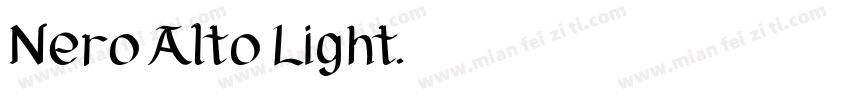 Nero Alto Light字体转换
